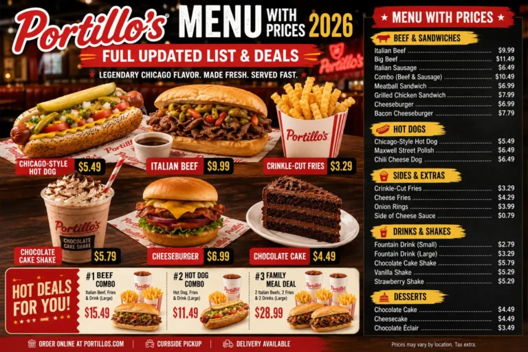 Portillo's Menu Price
